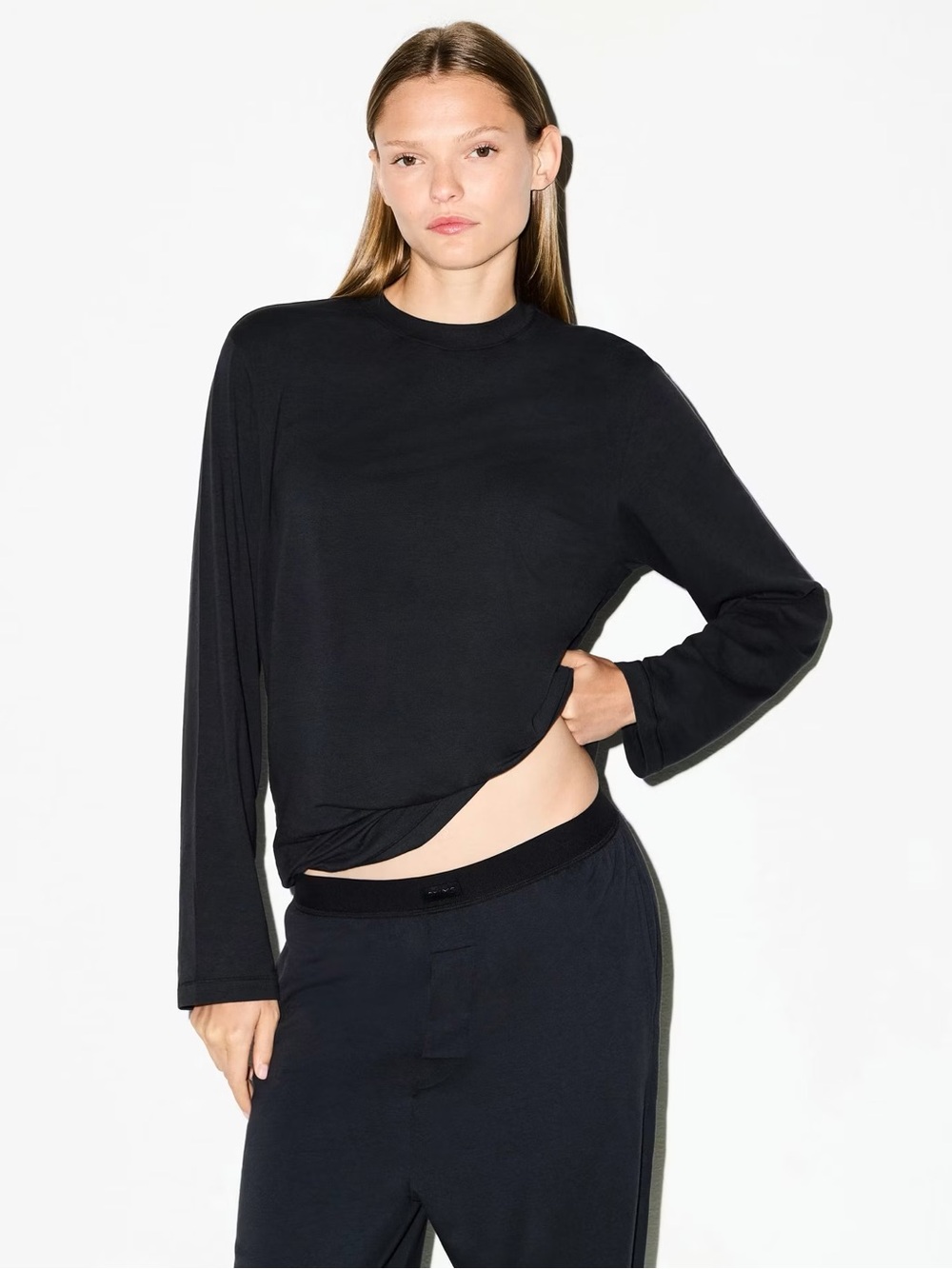 Skims boyfriend long sleeve shirt